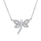 Baguette Diamond Dragonfly Necklace - 1